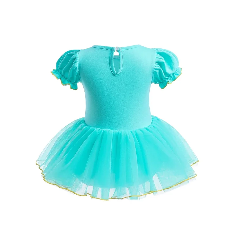 Disfraz de princesa Jasmine de Navidad para bebés y niñas, vestido tutú de algodón para fiesta de cumpleaños de princesa de Halloween con diadema