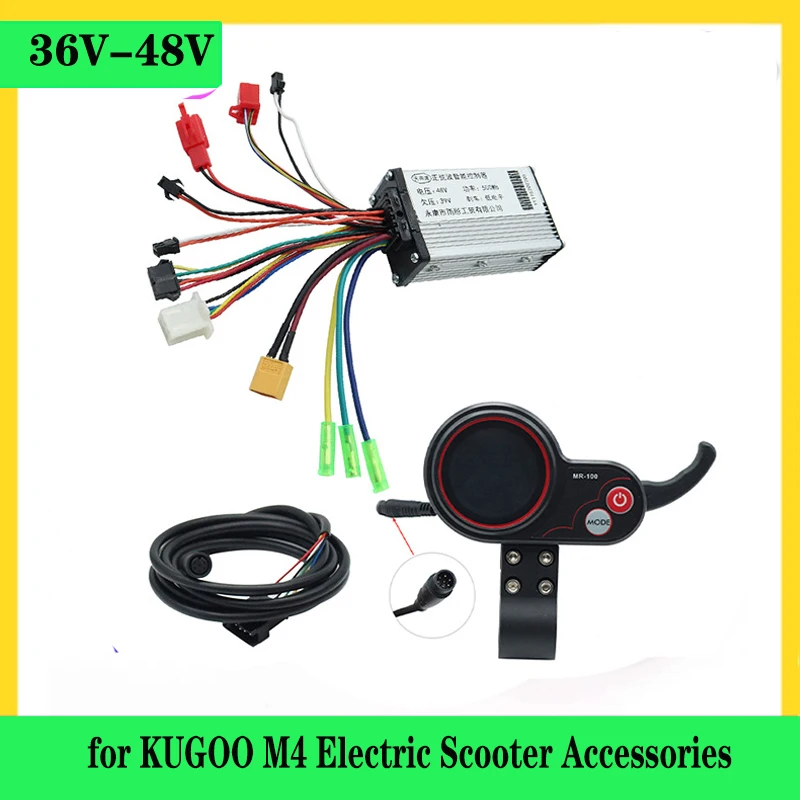 Smart Brushless 36V/48V 500W Controller MR-100 LCD Dashboard Kit For Kugoo M4 Electric Scooter Etc