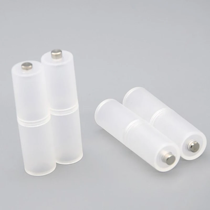 1PC AAA To AA Battery Converter Holder Case Cell Switcher Adaptor Box Translucent Battery Conversion Cartridge