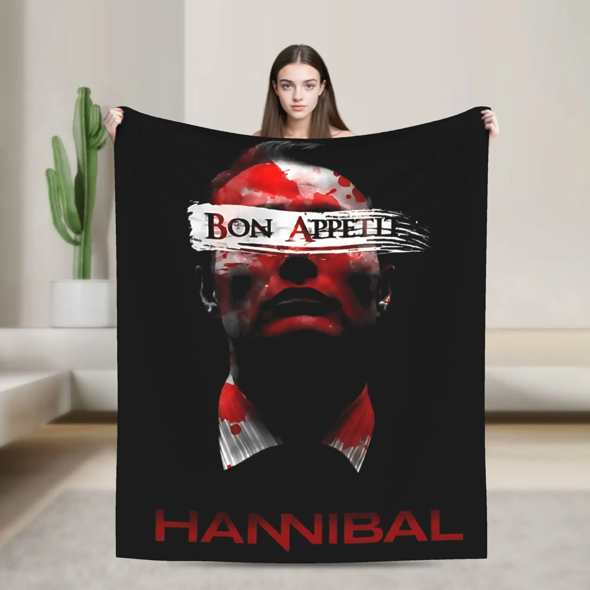 

Bon Appetit - Hannibal Fleece Throw Blankets Blanket for Home Outdoor Soft Bedspread,