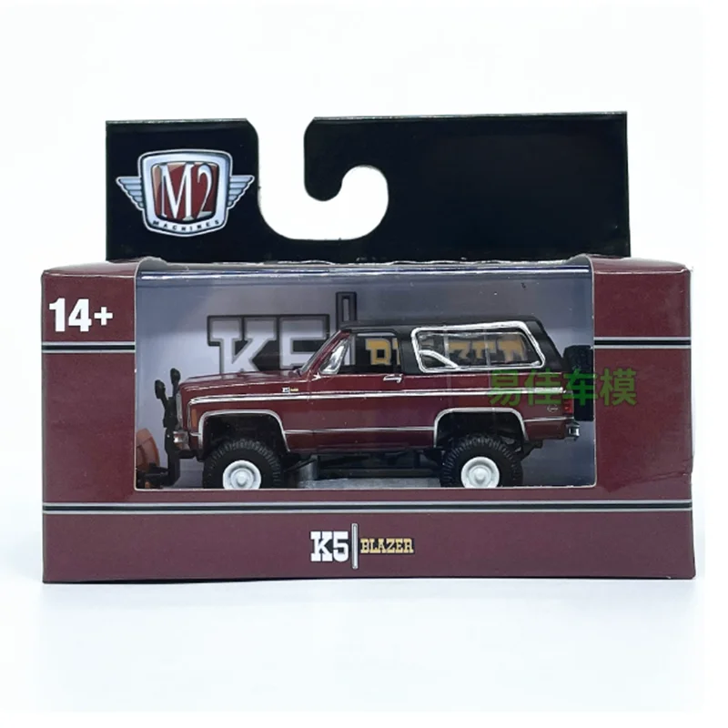 M2 1:64 1974 K5 Blazer Legering Automodel Statische collectie Versierd Vakantiegeschenken Speelgoed