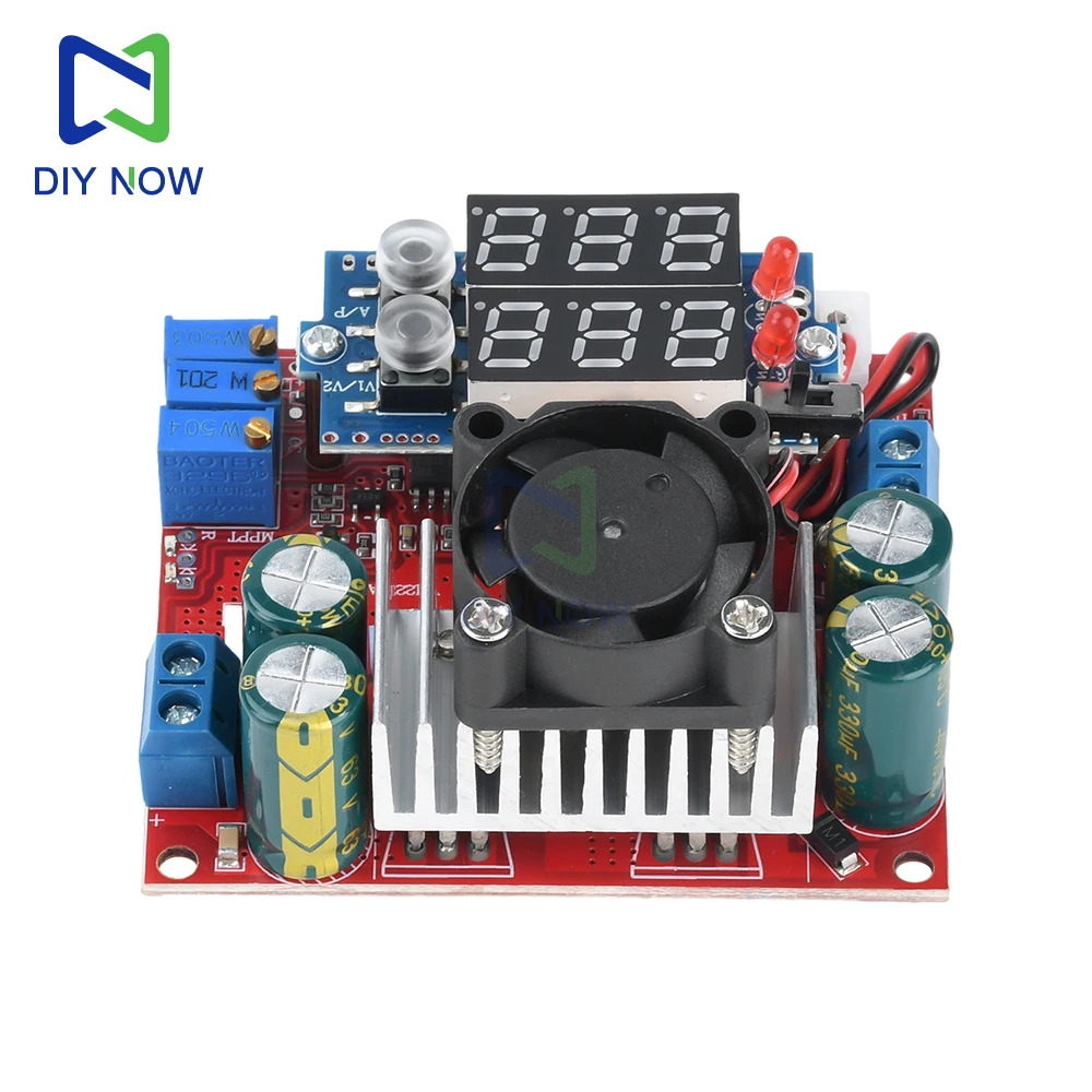 15A MPPT Konstantspannung Konstantstrom Boost Lademodul Digitalanzeige Solarlademodul Einstellbare Stromversorgung