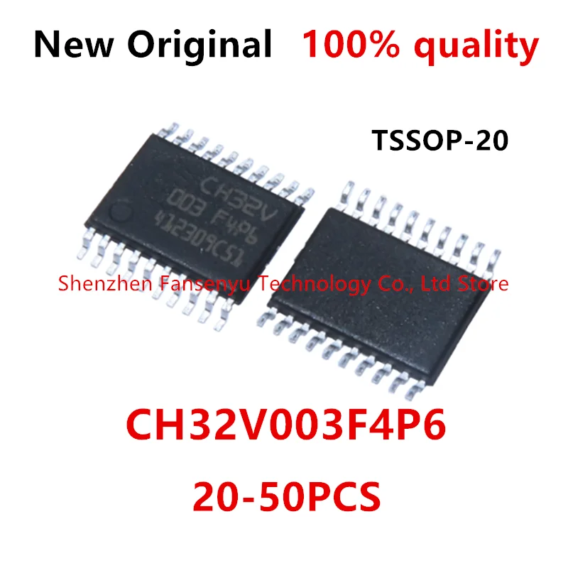 

20-50Pcs CH32V003F4P6 CH32V CH32V003 CH32V003F4 TSSOP20 In Stock Wholesale Chipset