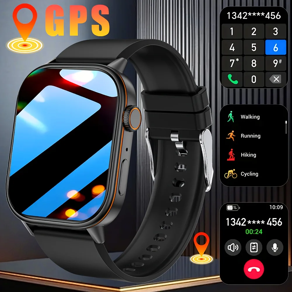 2025 GPS Positioning Smart Watch Lightweight Fashionable Sports Compass Outdoor Adults Men Women's SmartWatch Health SOS Elderly