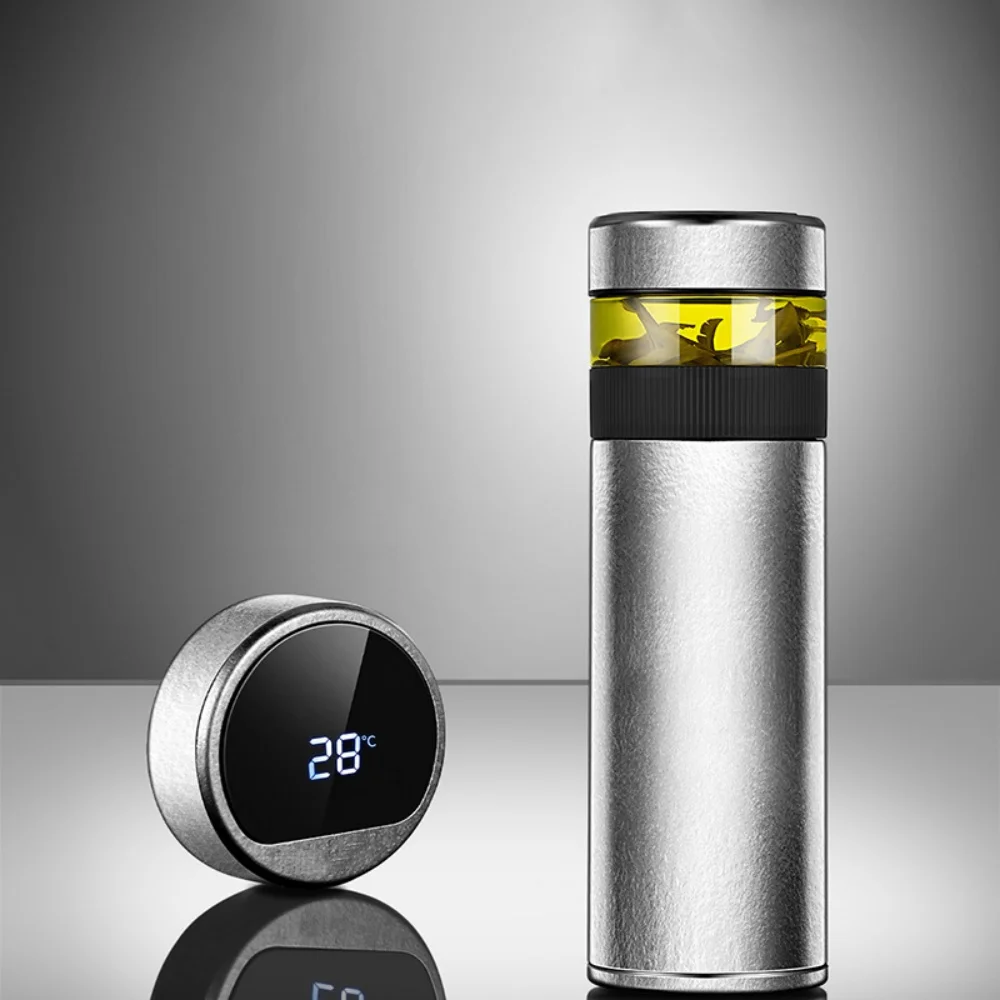 

Умный термос 520 мл для чая с сепарационным фильтром, заварочный дисплей температуры, титановая изоляционная термос
