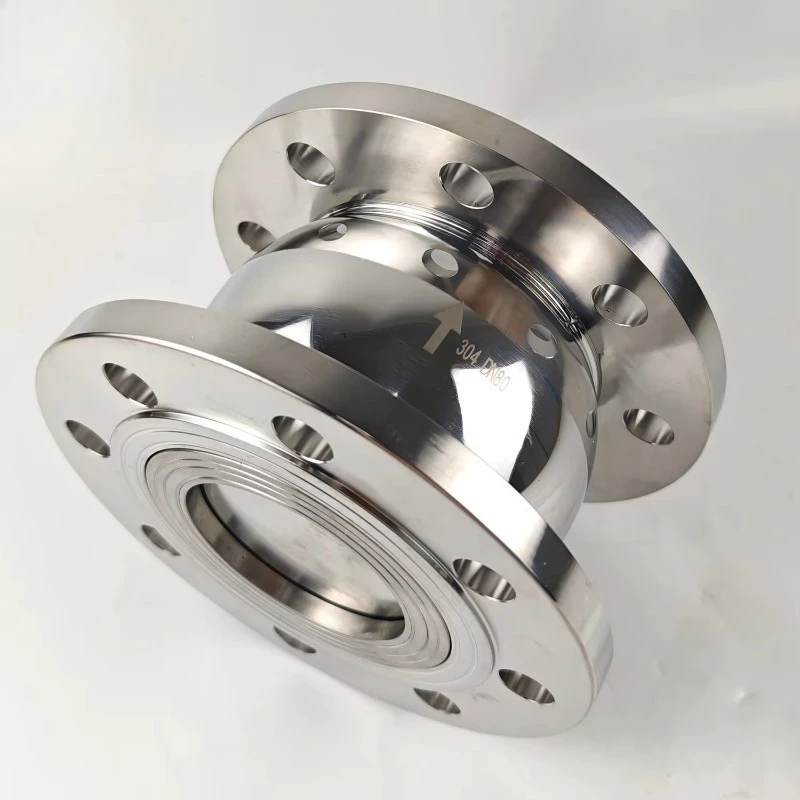 Sanitary SS316L Ball Check Valve - DIN Flange End (SMS Standard) for Hygienic Systems