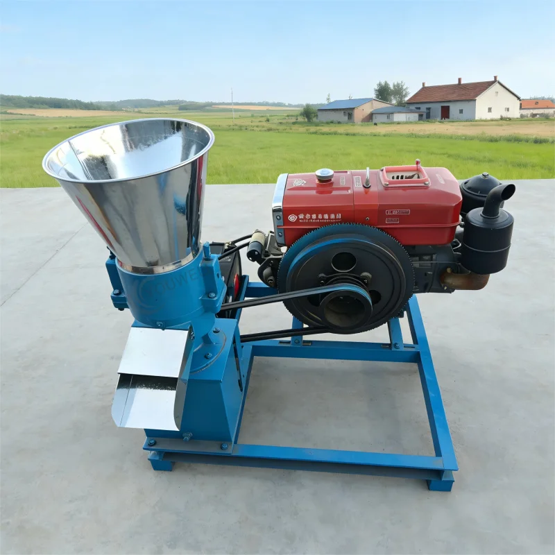 Mesin Pembuat Pakan Ternak Mobile Bertenaga Baru, Produktivitas Tinggi untuk Unggas/Sapi/Ikan, 70-120Kg/Jam