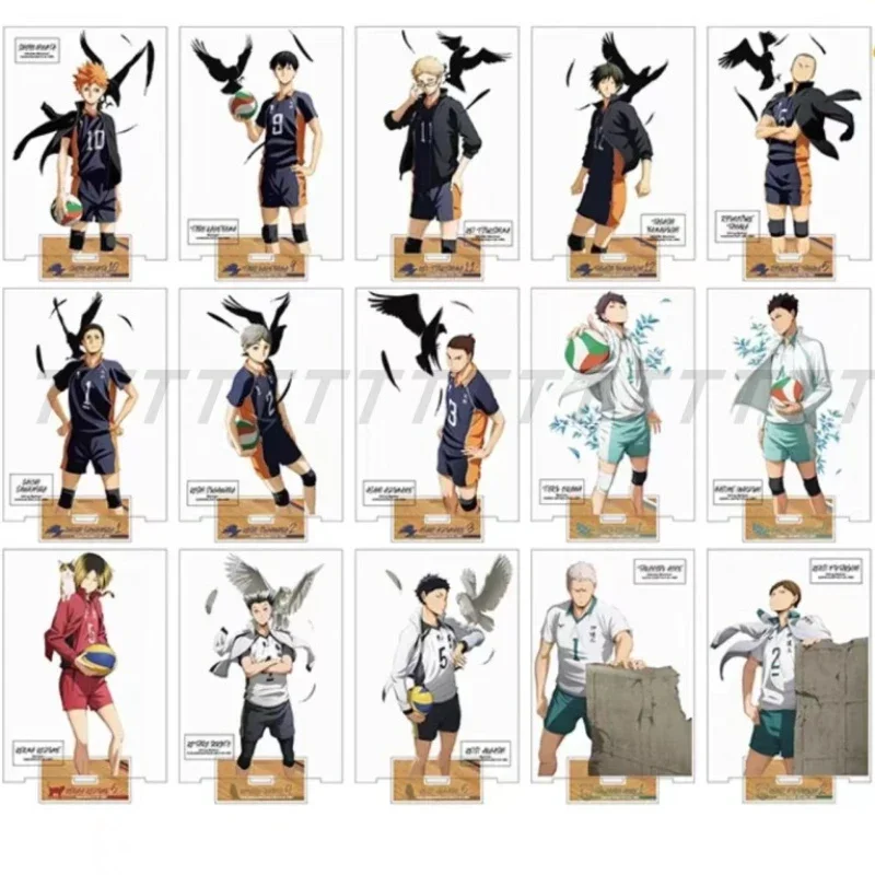 Game Tetsurou Kuroo Tobio Kageyama Kenma Kozume Shoyo Hinata Figure Doll Anime Acrylic Stand Model Cosplay Toy for Gift