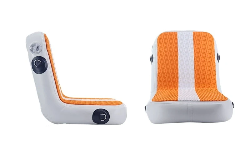 Inflatable SUP Seat, Orange Integrated Paddle Board Seat Cushion, Portable Inflatable Backrest for Kayak Canoe Surfboard