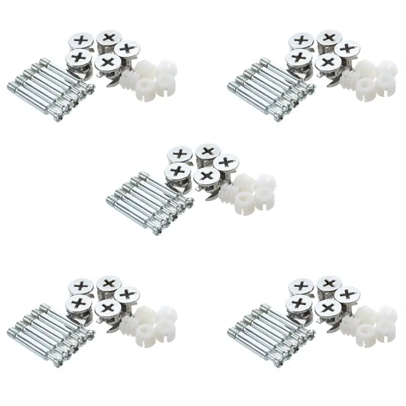 Y42A-Furniture Cam Fitting With Dowel And Pre-Inserted Nut (Set Of 25)