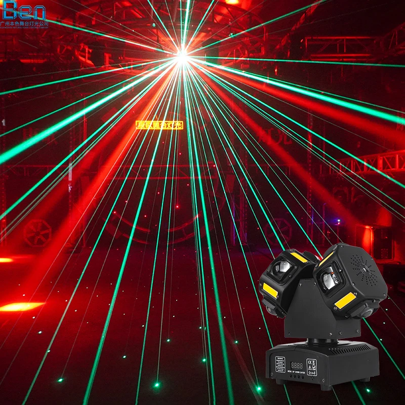 

Сценический движущийся лазерный свет RGB стробоскоп лазерный DJ дискотека вечеринка лазерные огни для эффекта освещения сцены