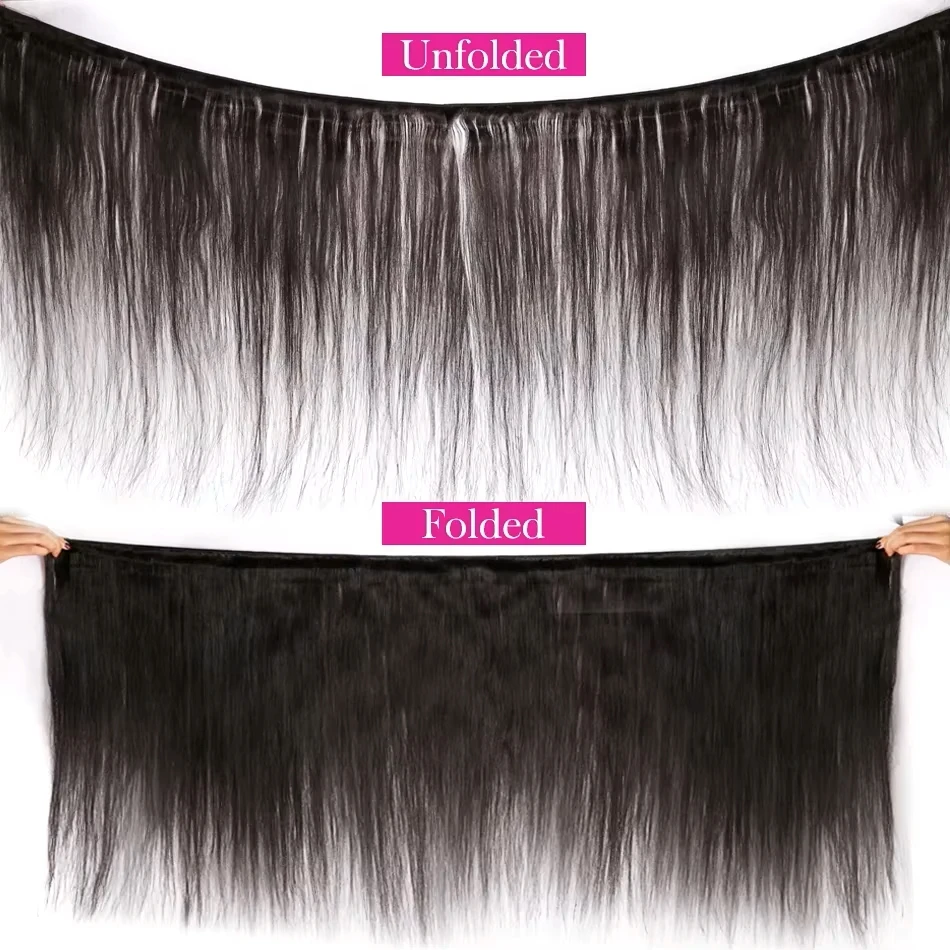 12A Straight Human Hair Bundles Brazilian Remy Hair Weave Bundles 3 Bundles 22 24 26 Inch Human Hair Extensions For Black Women image 6
