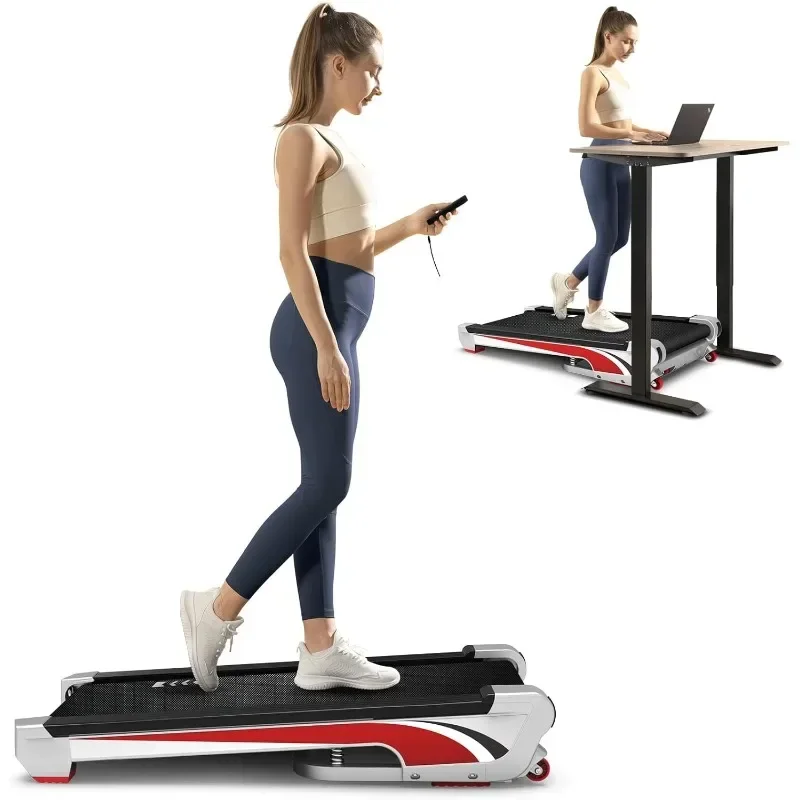 

Walking Mat with Incline, Compact Portable Under Desk Treadmill, 350lb Capacity Inclined Walking Mat for Standing Desk at Home