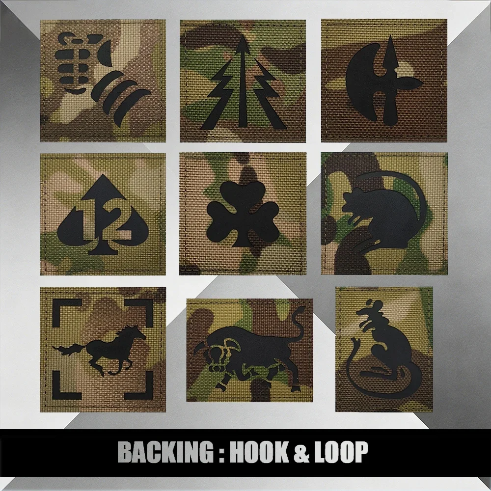 

Инфракрасные светоотражающие нашивки-погони «Скорпион» и «Парашютист» для одежды на липучке