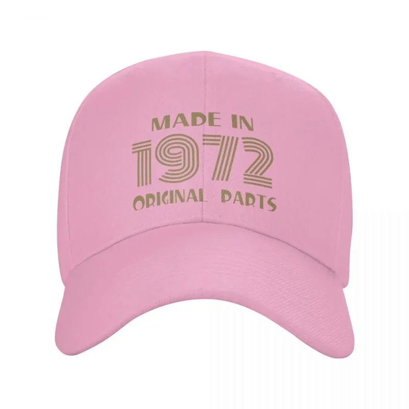 Custom Personalized Made In 1972 Limited Edition Baseball Cap Women Men Breathable 50th Birthday Trucker Hat Streetwear