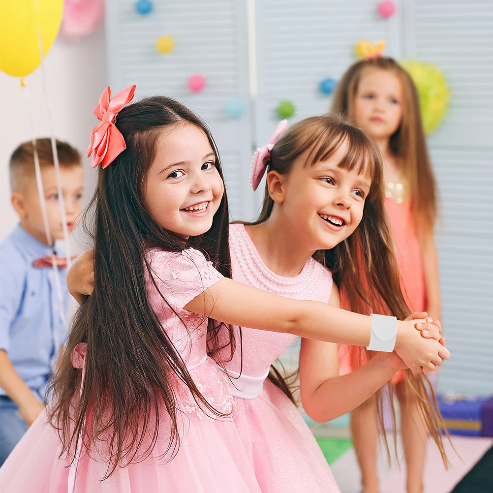 

24pcs Diy Bracelets Blank White Wristband For Clap Circle Bracelets Kids Party Favors Craft Activity Supplies Durable Bracelet