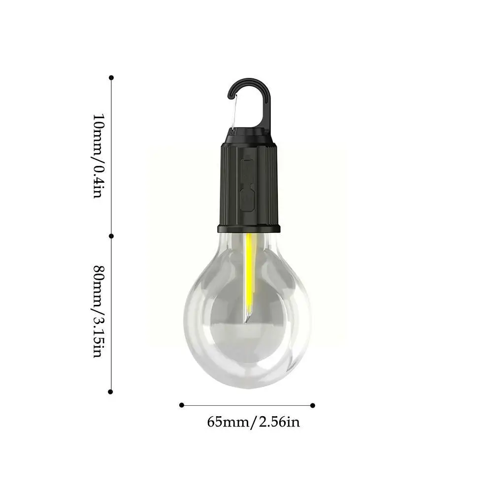 Portable Bright Camping Tent LED Light Bulb Outdoor Lantern BBQ Lamp Waterproof Emergency Hanging Light Camping Battery Lig Z9O6