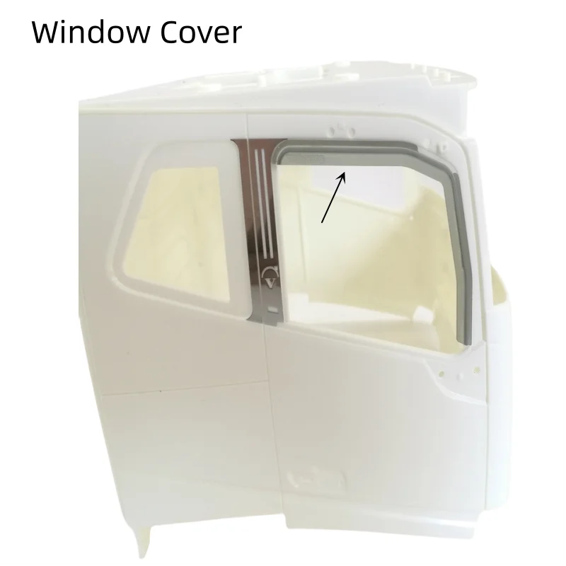 Window Cover Rain Sun Visor for Tamiya 1/14 RC Truck Volvo FH16 56360 Upgrade Parts  