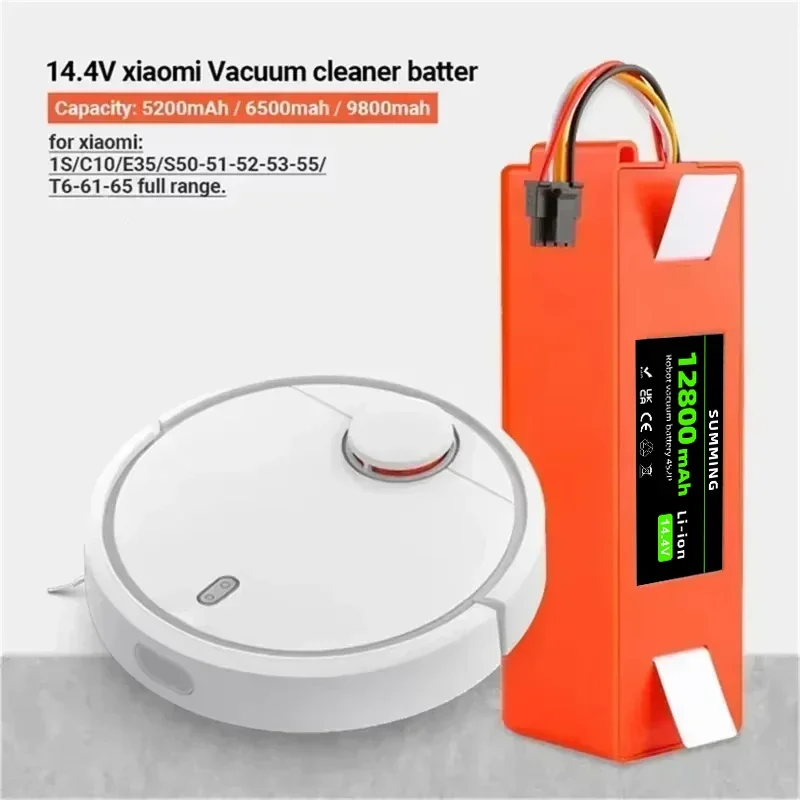 Adecuado para robot de barrido doméstico Xiaomi, batería de litio de 14,4 V adecuada para Xiaomi S51 S52 S55 S60 S65 S50 S51 S5 MAX S6