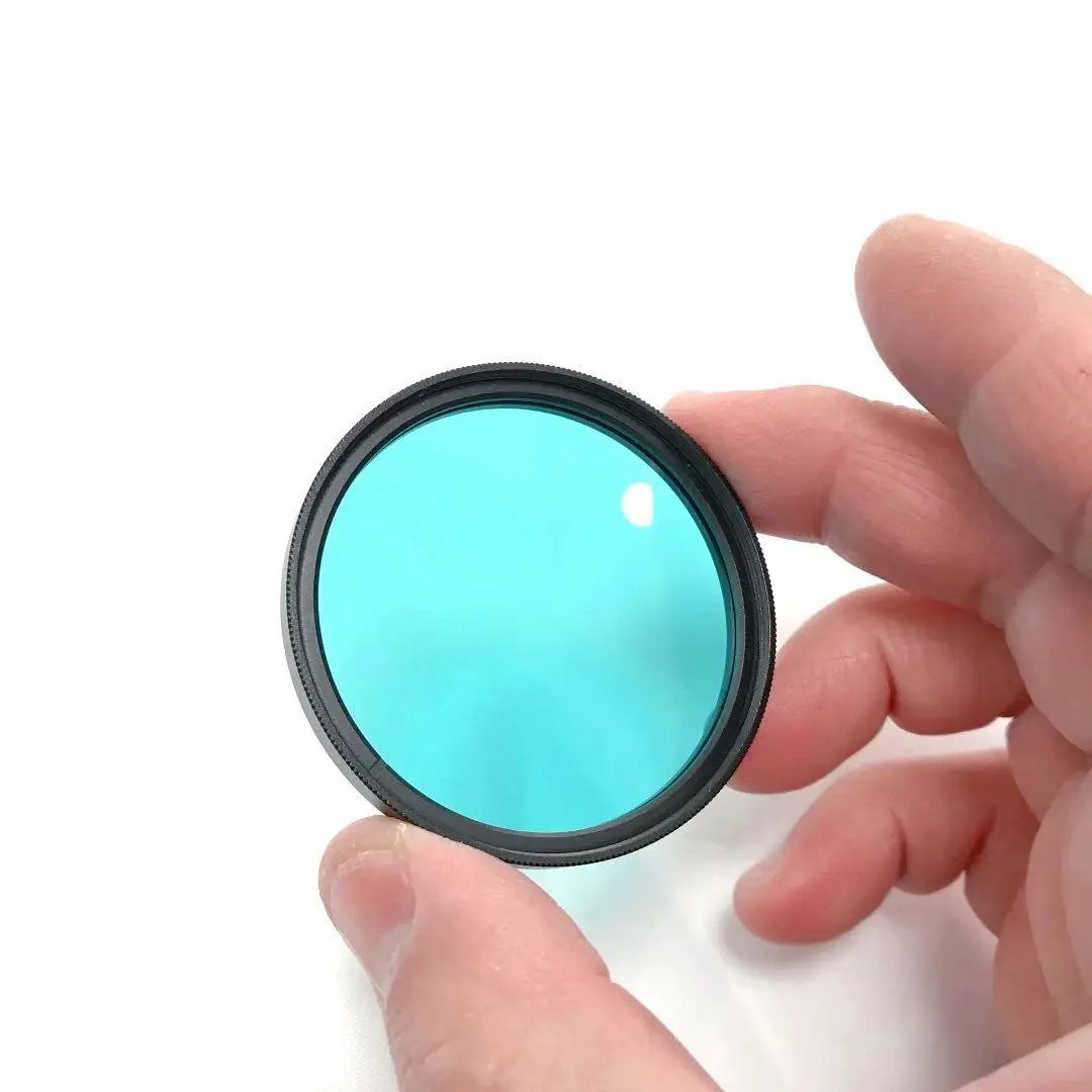 IR Cut Blue Cyan Kleurenfilter Optisch Glas voor UV-fotografie