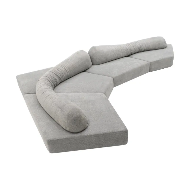 

Italian rock sofa special-shaped combination module Motu Chenier fabric