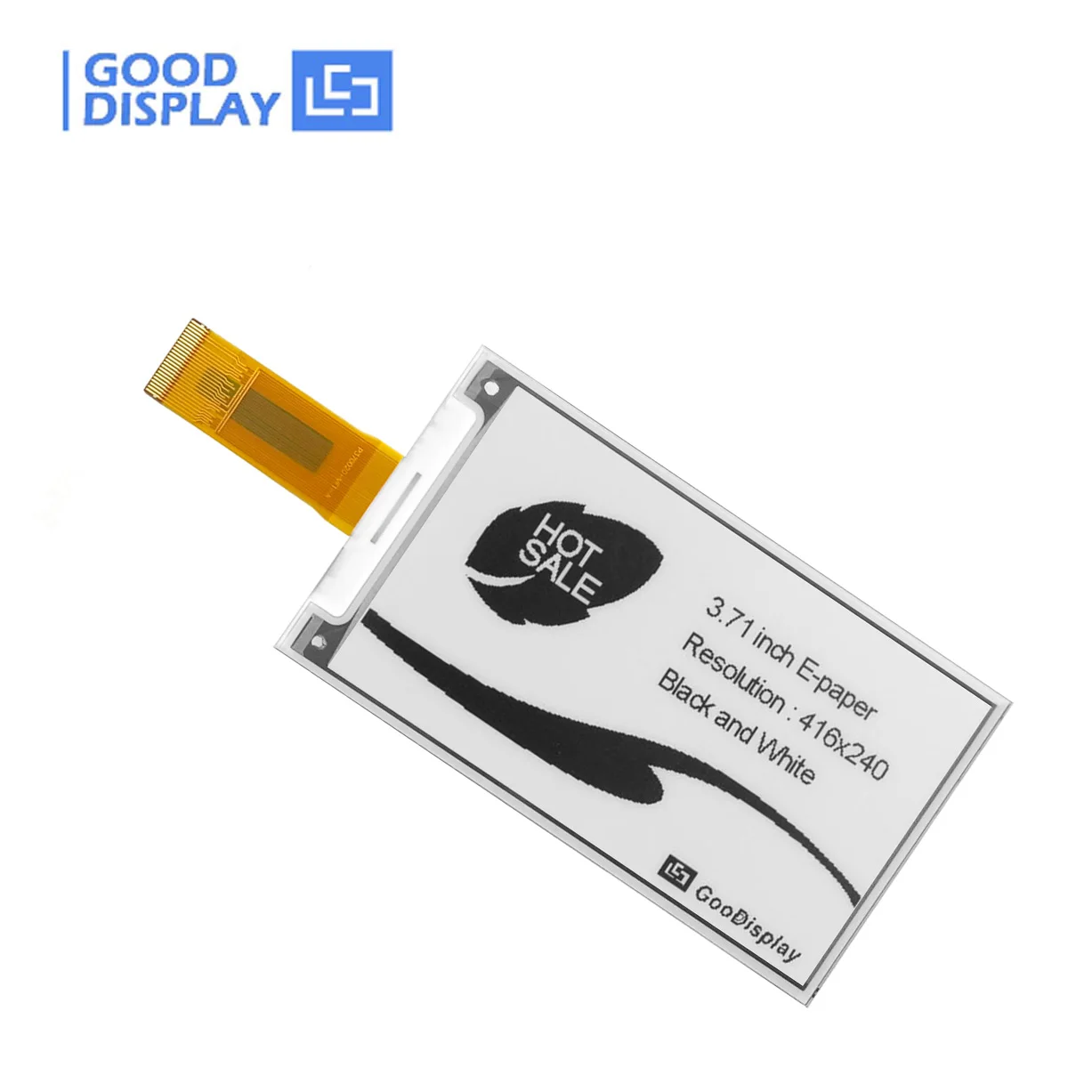 格安電子ペーパー 3.7 インチ電子ペーパー ディスプレイ 416x240 ピクセル高速アップデート ブラック ホワイト 4 グレースケール E インク スクリーン モジュール、GDEQ037T31