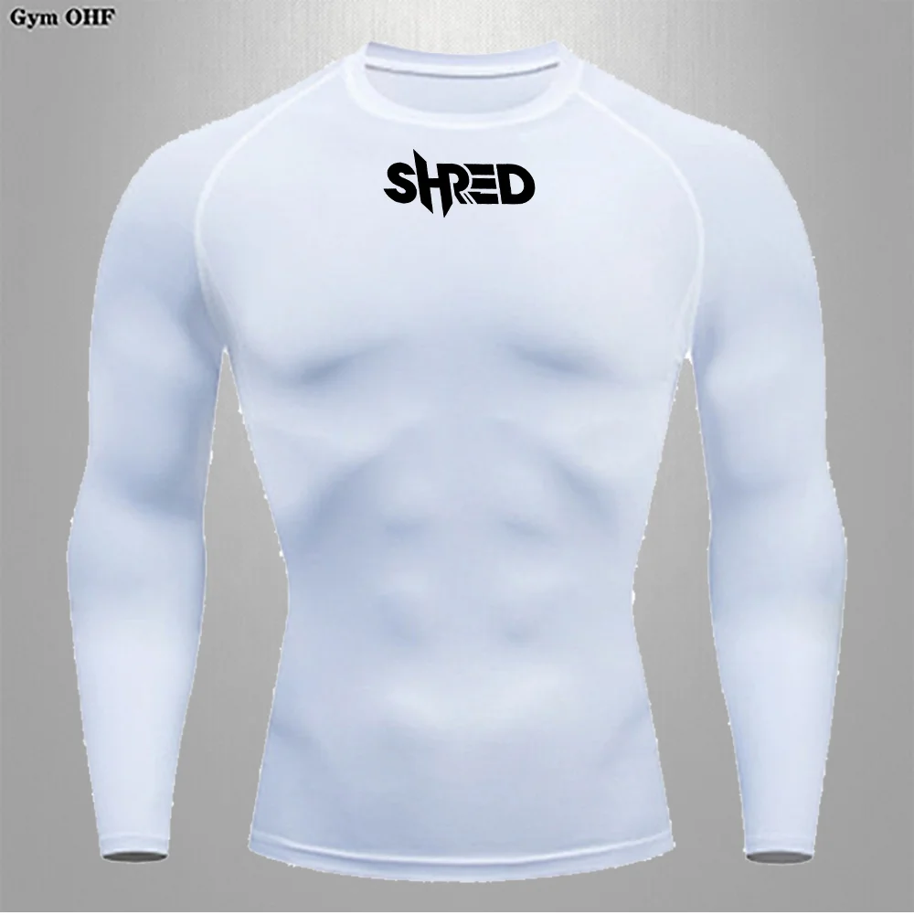 Men's Printed Tees Bodybuilding Workout Yoga Running  Gym Fitness Rash Guard Men's Jujitsu Boxing Tops Sweatshirt Quick Dry Tees