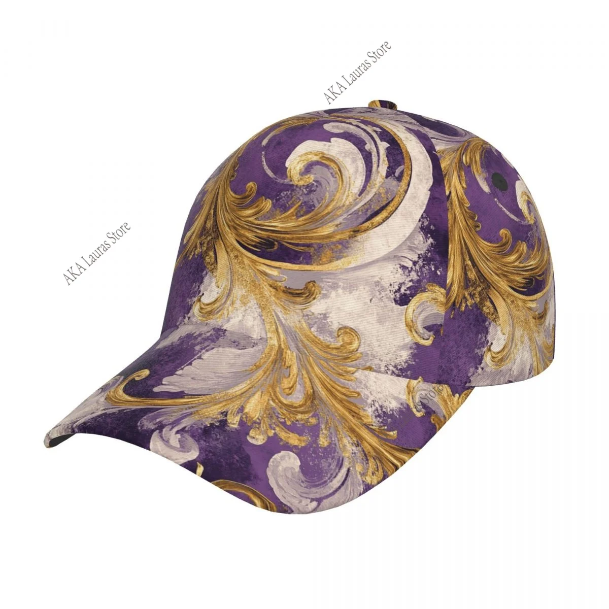 

Unisex Baseball Cap Purple Gold Rug Hat New Fashion High Quality Man Sport Hats Trucker cap
