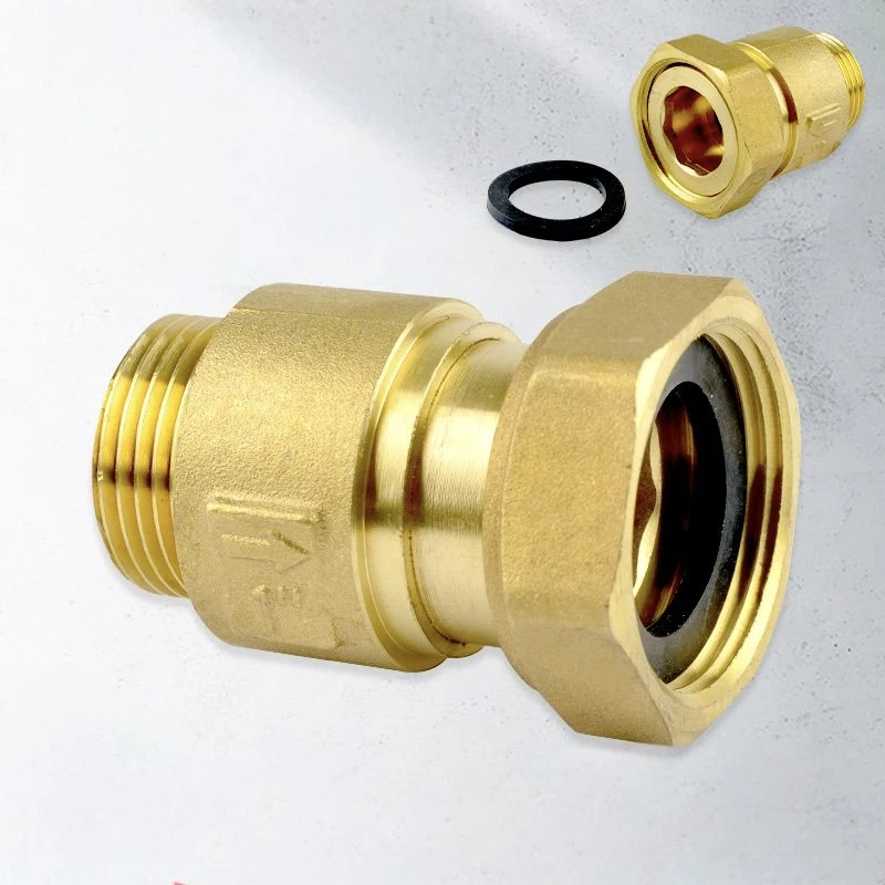 DN15 DN20 DN25 Water Meter Valve, Home Reverse Flow Check Valve, Full Copper, Household Clock, Front and Rear Check Valve
