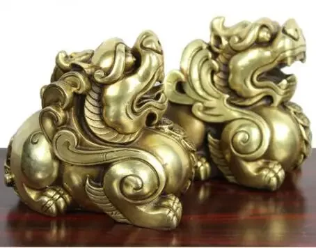 A pair of pure bronze  brass, and brave.