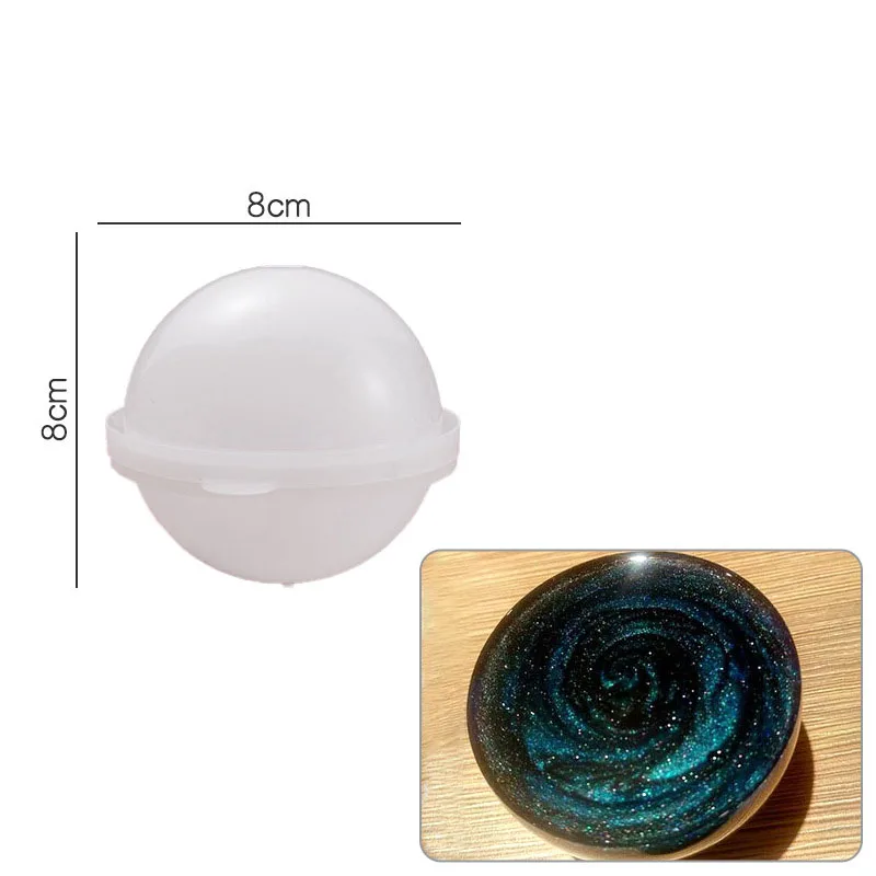 Round Clear Silicone Mold for DIY Jewelry Making