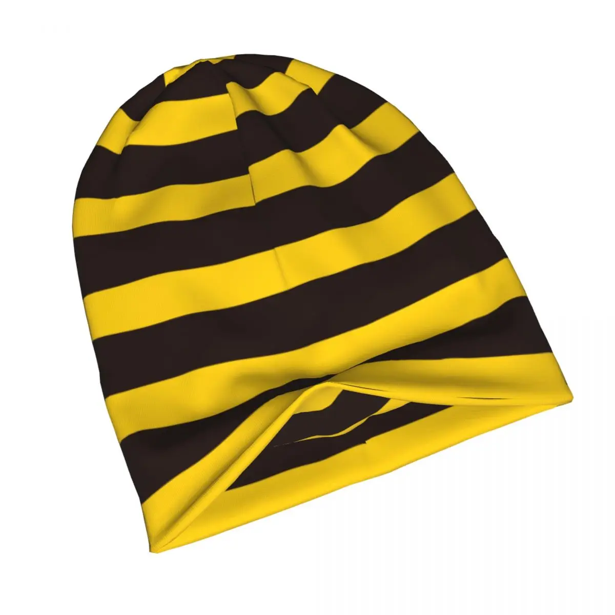 Bumble Bee Stripe Skullies Beanies Hats Vintage Men Women Outdoor Caps Warm Dual-use Bonnet Knitted Hat