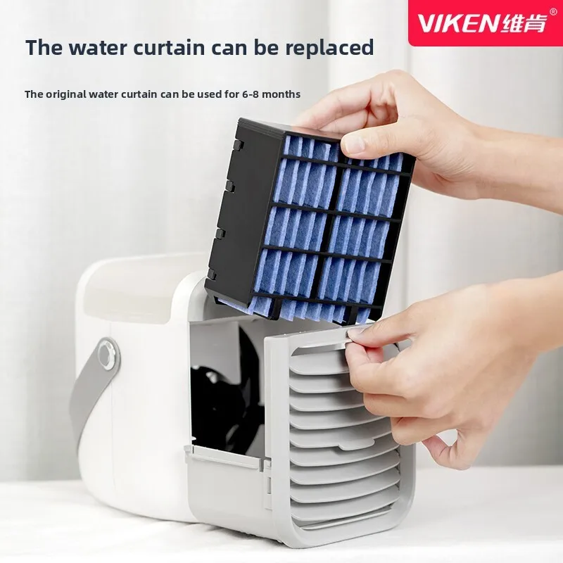 LMM  Portable Refrigeration Air Conditioning Fan Rechargeable Dormitory Car Water Cooling Spray Electric Fan