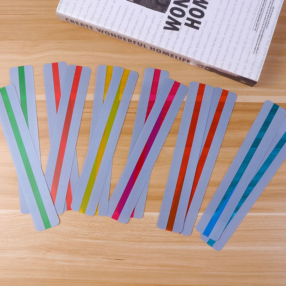 

16Pcs PVCBookmarks LargeSize Creative Waterproof Transparent Colorful BookDecor Gifts Wedding Business DIY Projects