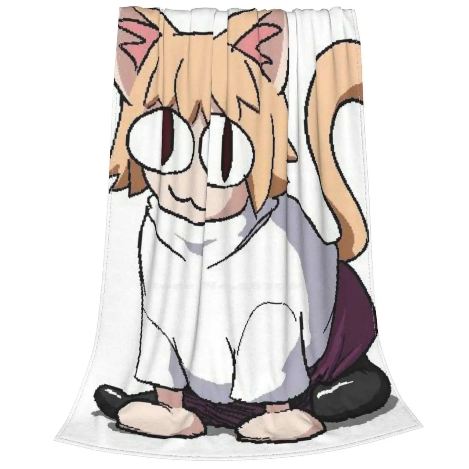 Neco Arc Cat Trend Style Funny Fashion Soft Throw Blanket Neco Arc Neko Arc Cat Fate Tsukihime