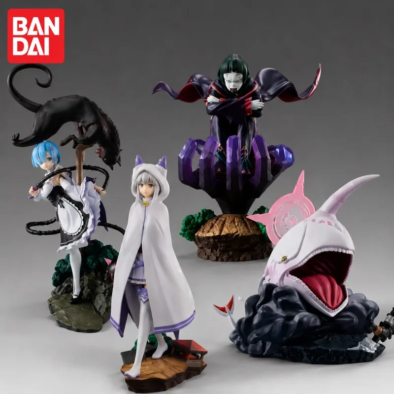 在庫あり-バンダイ-オリジナル-バンプレスト-re-ゼロから始める異世界生活-ベテルギュース-レム-エミリ-アクションフィギュア-モデル人形-ブランド