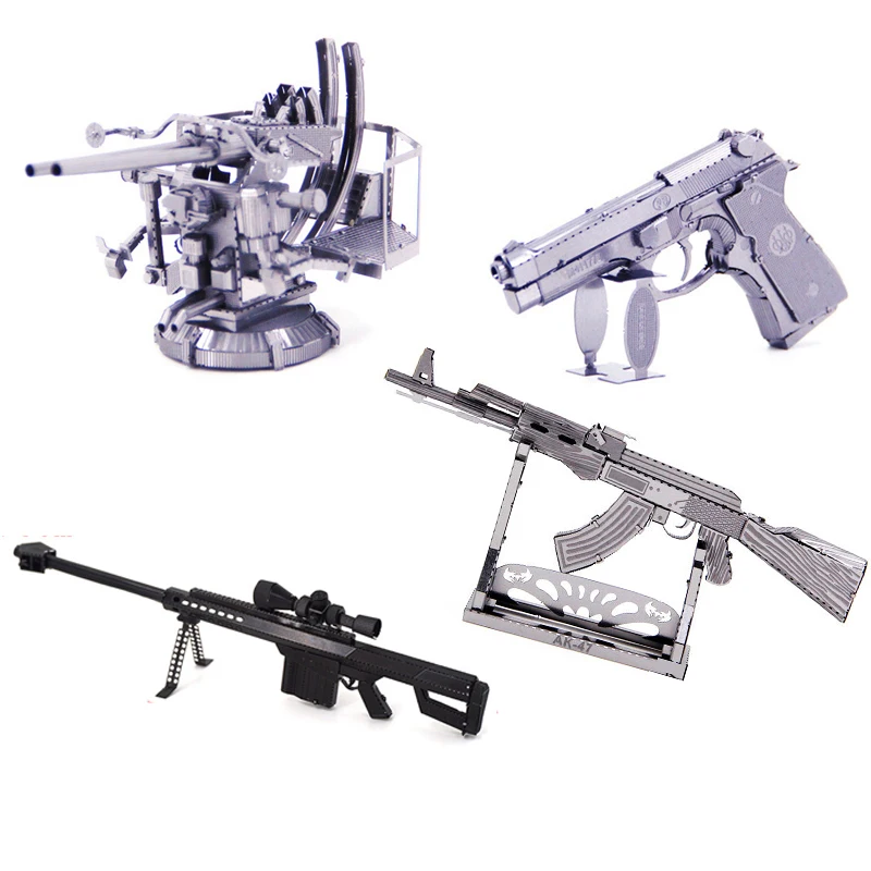 Weapon Series 3D Metal Puzzle  model KITS Assemble Jigsaw Puzzle Gift Toys For Children