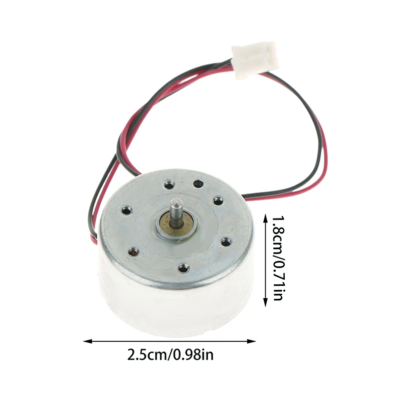 24.4 مللي متر محرك المغزل المستدير منخفض الحالي لتقوم بها بنفسك مروحة الطاقة الشمسية هواية لعبة نموذج RF-300C محرك صغير 300 تيار مستمر 1.5 فولت-6 فولت 7000 دورة في الدقيقة مايكرو