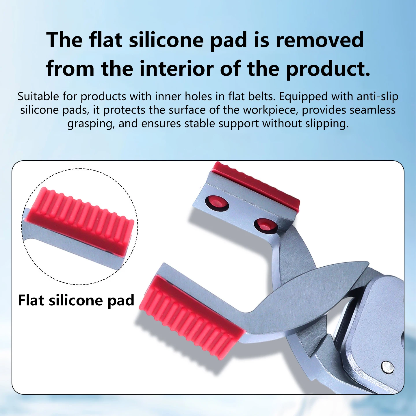 Mini Internal Support Gripper with Silicone Pad,NC Series Pneumatic Finger Cylinder Gripper with Detection Sprue Clamp Accessory
