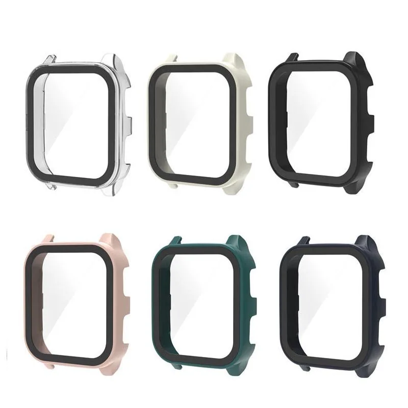 Hard Edge Shell Screen Glass Protector Film Frame Case dla Garmin Venu SQ 2 Smart Watch Protective Cover SQ2 Music Accessories