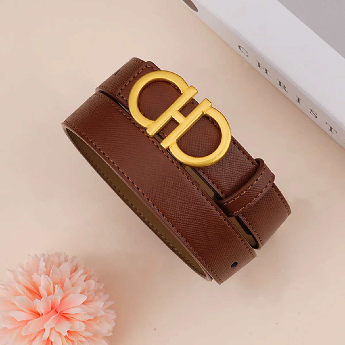 

Hot selling belts for women, genuine leather versatile decorative belts, high-end jeans belts