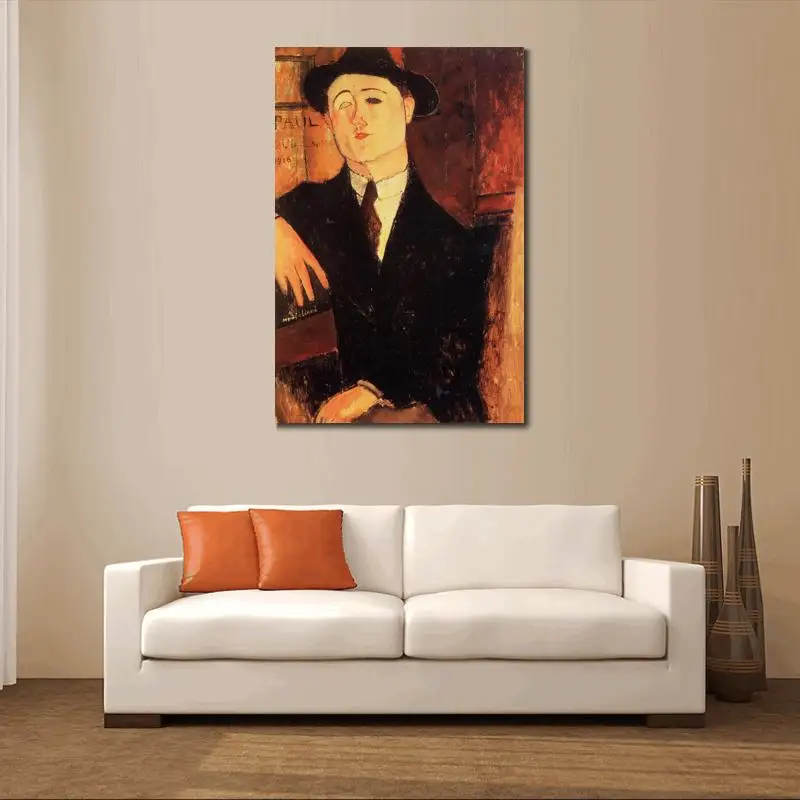 

wall art modern Portrait of Paul Guillaume Amedeo Modigliani Paintings Hand painted High quality