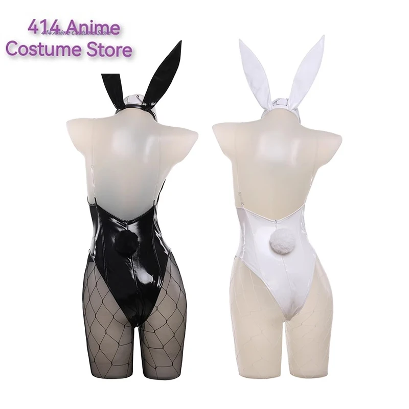 NIKKE Goddess of Victory Blanc Bunny Girl Costume Noir Bunny Suit Women Sexy Cosplay Suit White and Black Jumpsuits