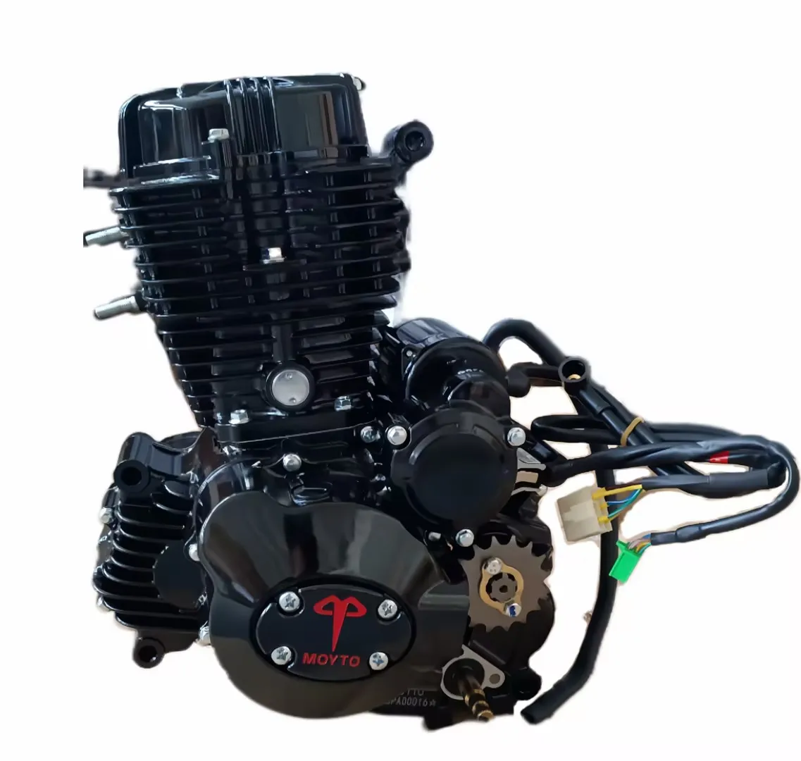 110cc/125cc 4-Stroke Air-Cooled Complete Motorcycle Engine Assembly, CDI Ignition Manual Clutch With Electric And Kick Start