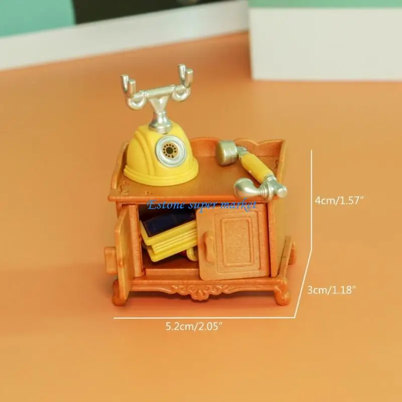 090B 13 Uds. 1:12 casas muñecas soportes Mini mueble para juego muebles para casas muñecas teléfono casas