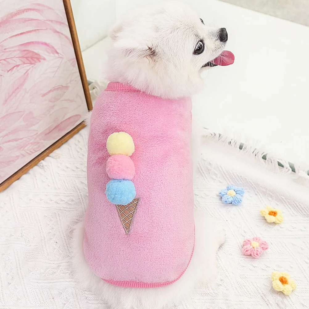 

Pet Vest Fleece Warm Winter Pet Dog Warm Clothes Clothes Dog Cat Costume Small Size Lightweight Compact Fashion