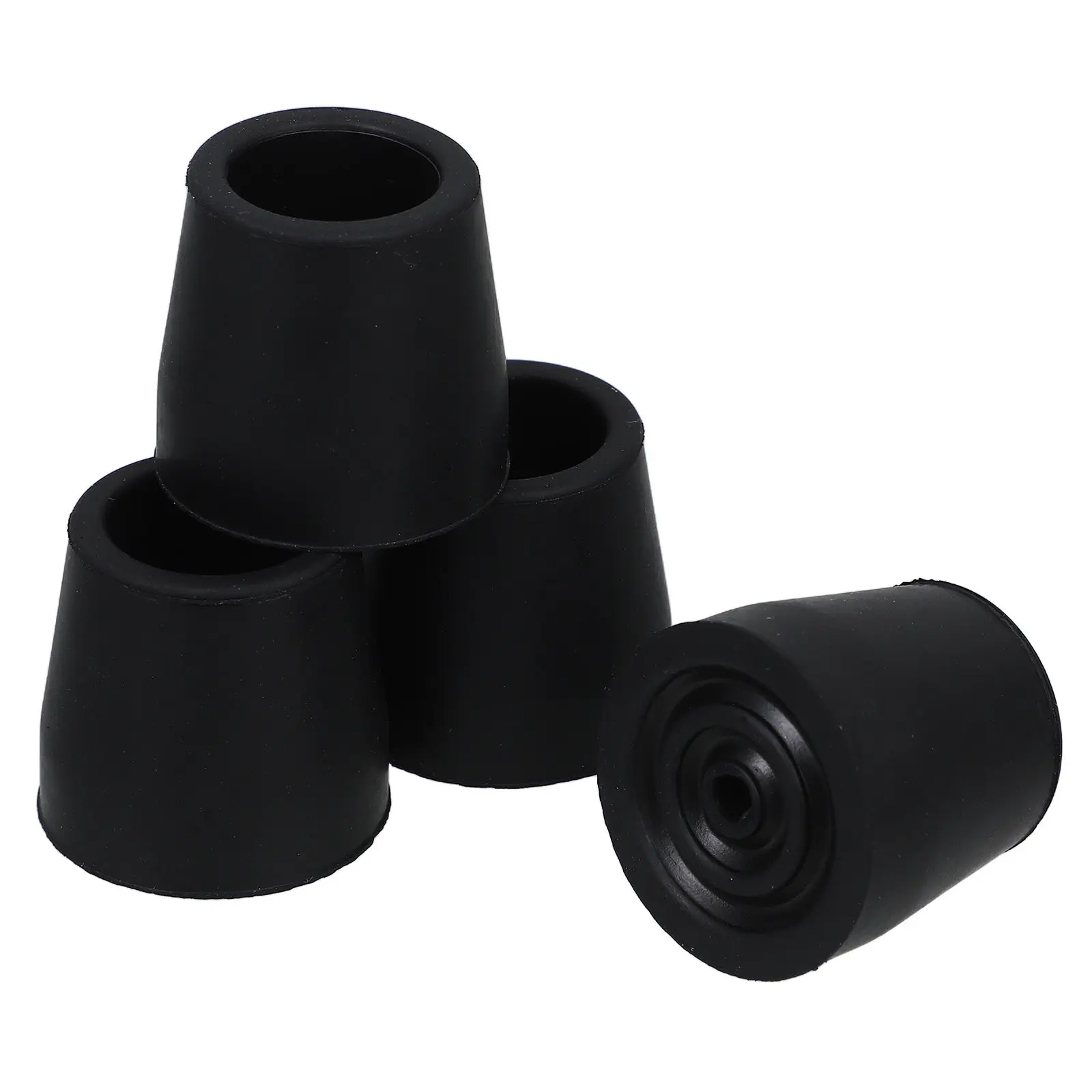 4Pcs Thickened Nonslip Rubber Foot Covers Walker Tips Replacement for Walking Sticks Chairs Tables Furniture Floor Protection