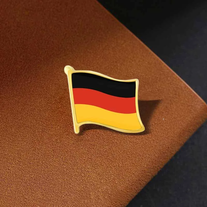 German small ---flag drip oil brooch collar needle cufflinks wholesale enamel versatile clothing chest flower