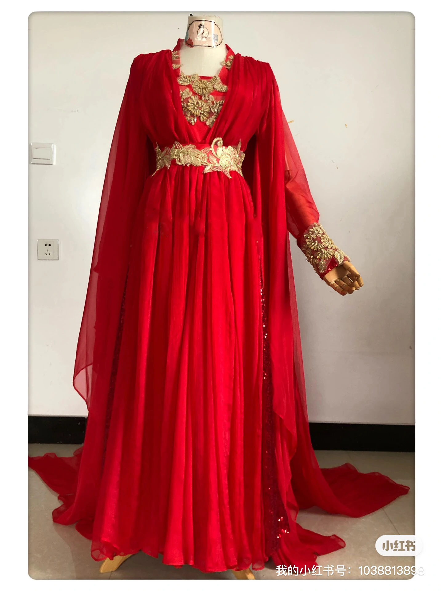 Till the End of Moon Costume Hanfu Dress Red Swordlady Imitate Dun Huang Female Buddha Elegant Fairy Clothing Cosplay Outfits