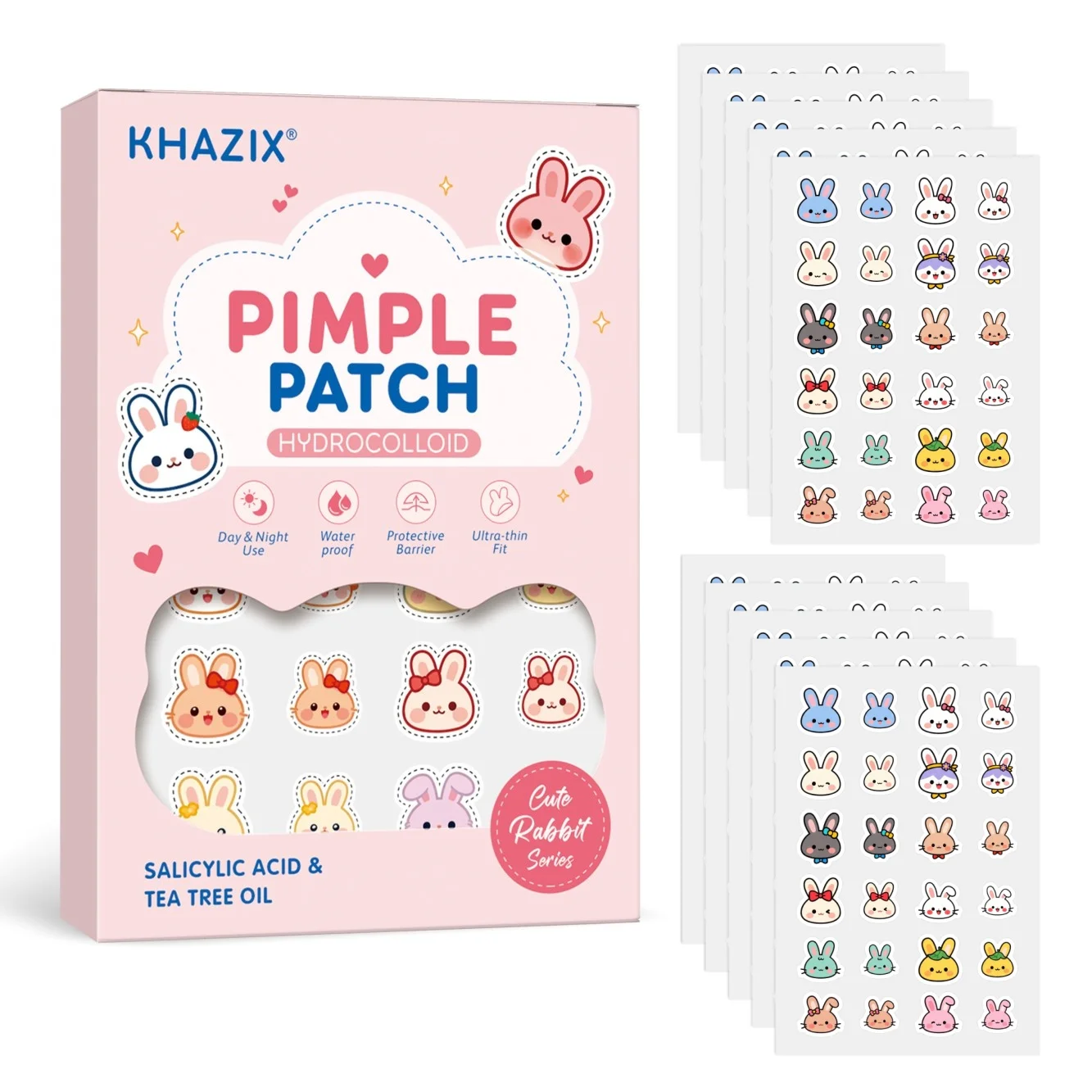 Cartoon Acne Patch Acne Patch with Water Gel Acne Patch for the Face Covering Blemishes Decorative Stickers